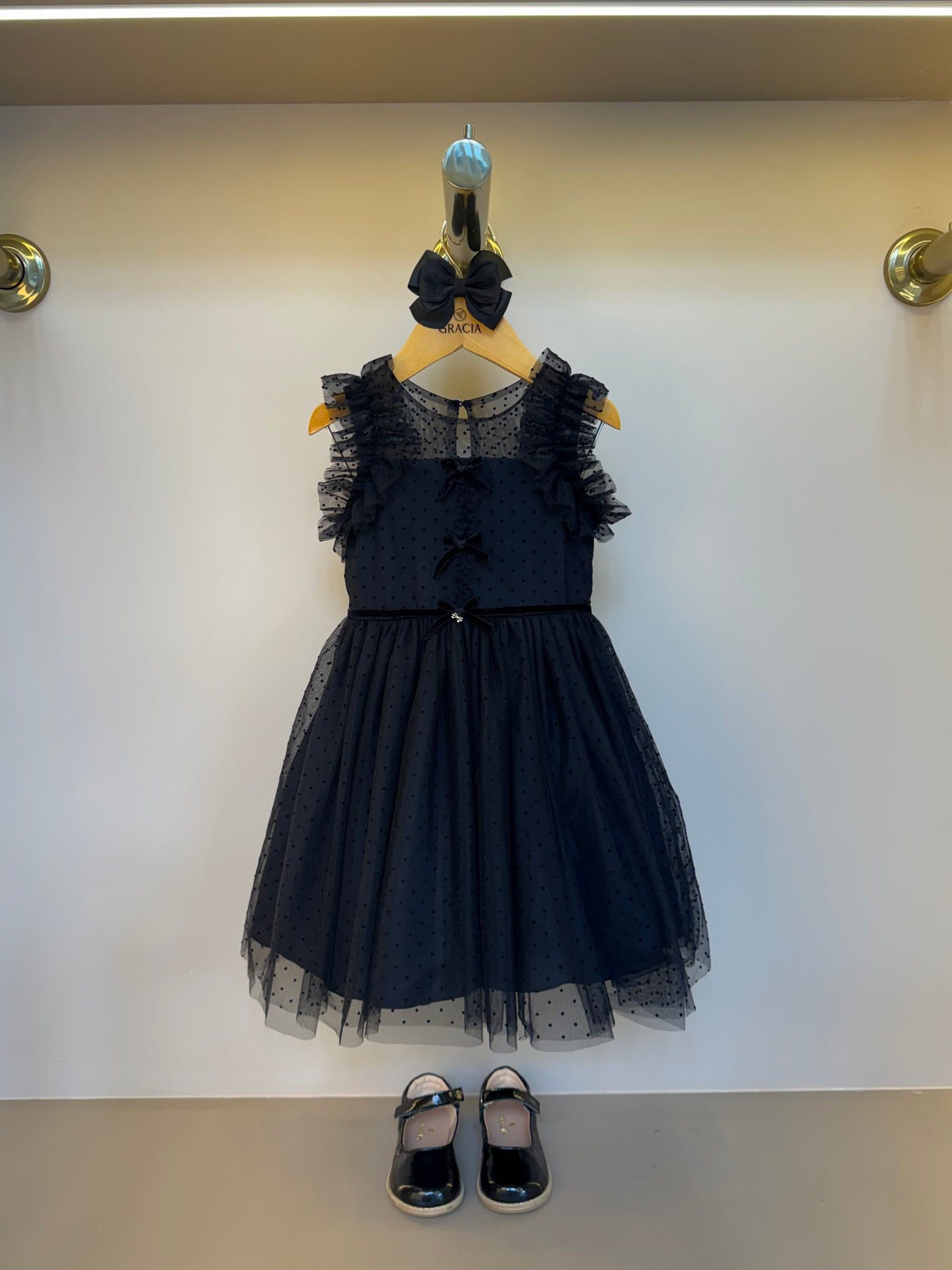 Vestido Infantil Tule Preto - Petit Cherie
