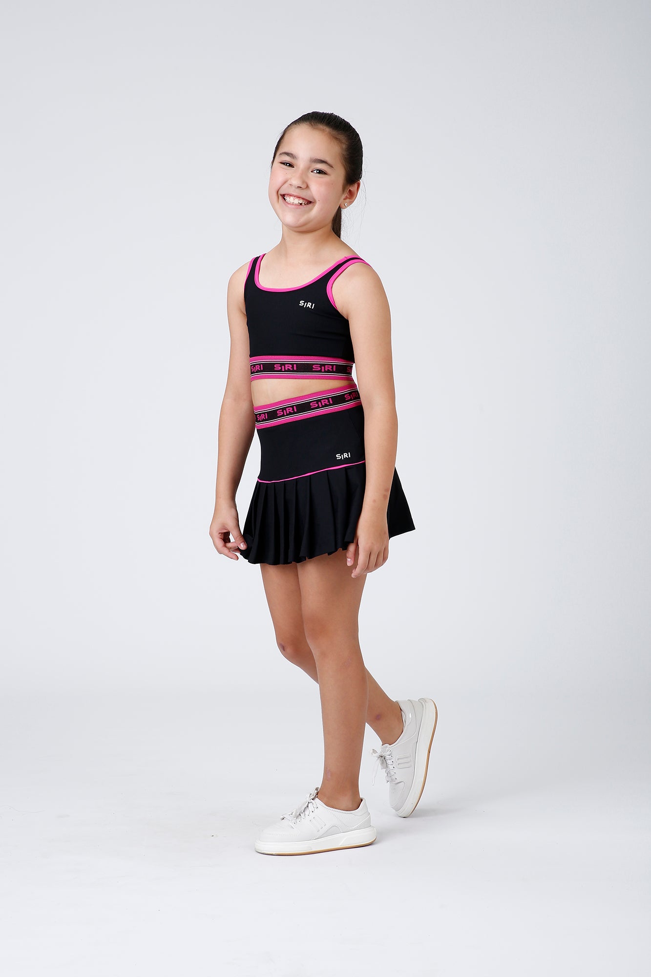 Conjunto Infantil Cropped Bia Balance e Saia Infantil Bia Balance Diversão - Siri Sport