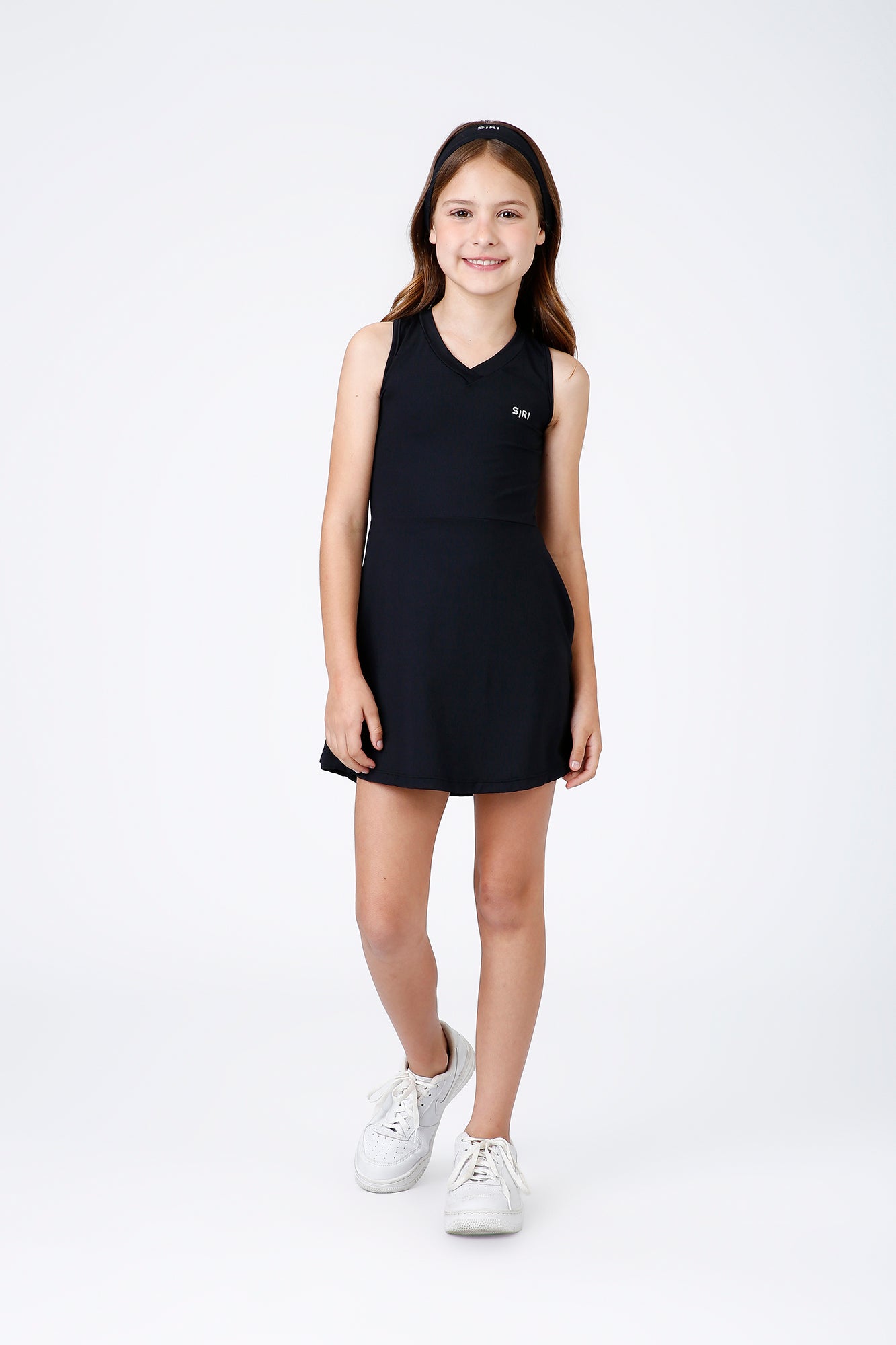 Vestido Infantil Beatriz Básico Preto - Siri Sport