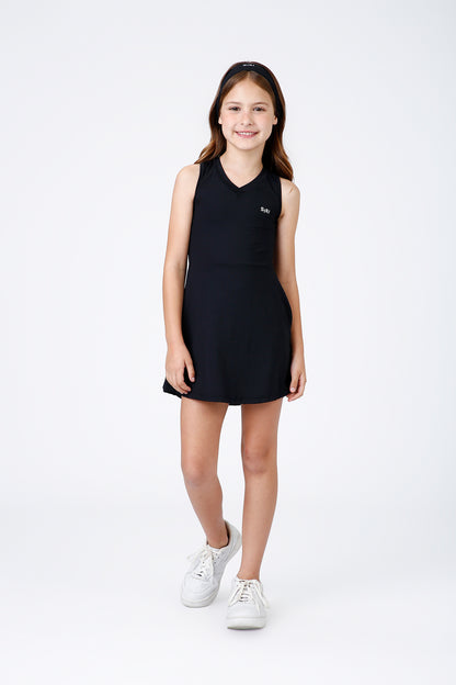 Vestido Infantil Beatriz Básico Preto - Siri Sport