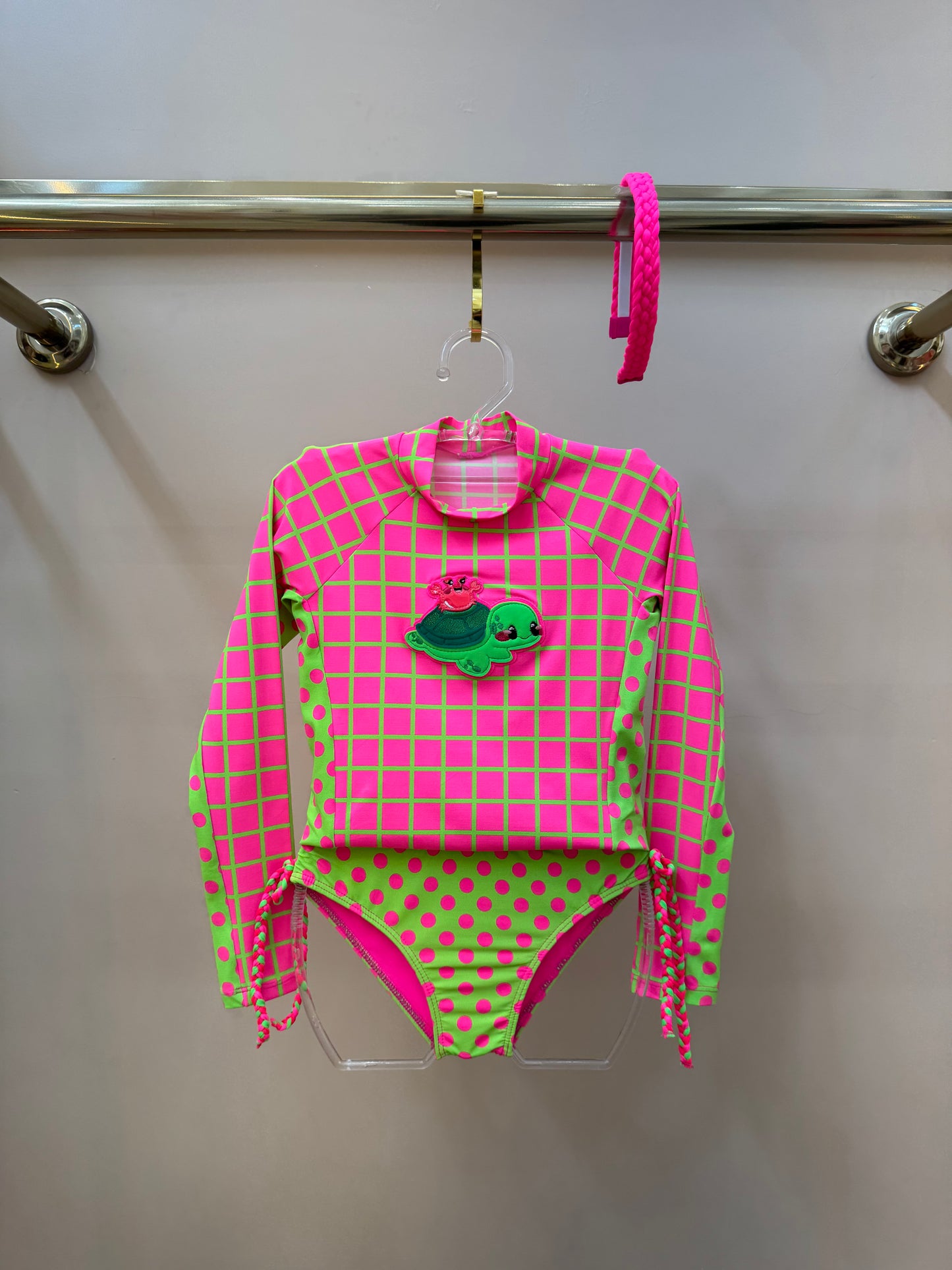 Biquíni Infantil Blusa ML Luna Aplic Est Turtle - Siri Kids