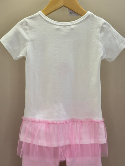 Conjunto Infantil Blusa Flor Tule e Legging - Mon Sucre