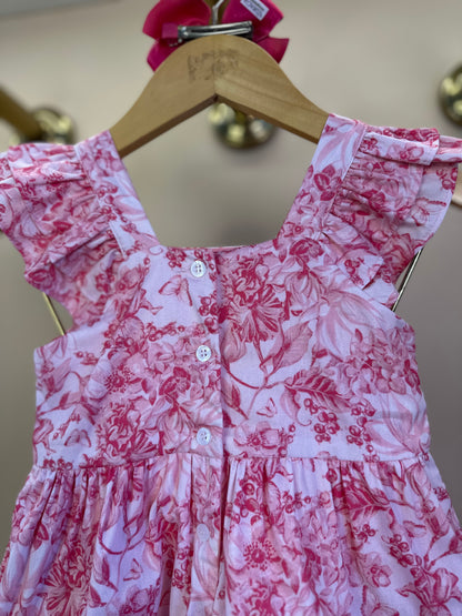 Vestido Bebê Algodão Rodado Toile Du Jouy - Um Mais Um