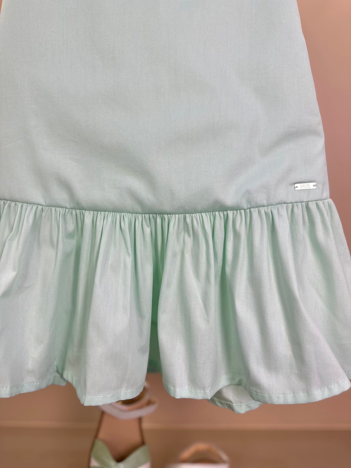 Vestido Infantil Algodão Jumper Verde Claro - Beabá