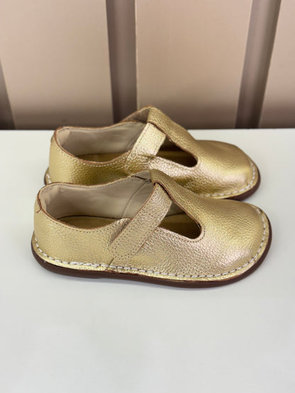 Sapato Infantil Couro Colegial Dore - Petit Cheval