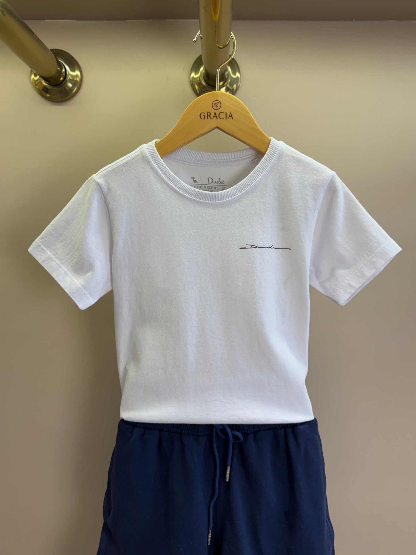 Shorts Infantil Piquet Cordão Marinho - Dudes