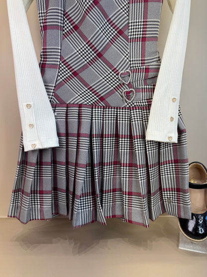 Vestido Teen Alfaiataria Com Blusa Detalhe Botões - Two In