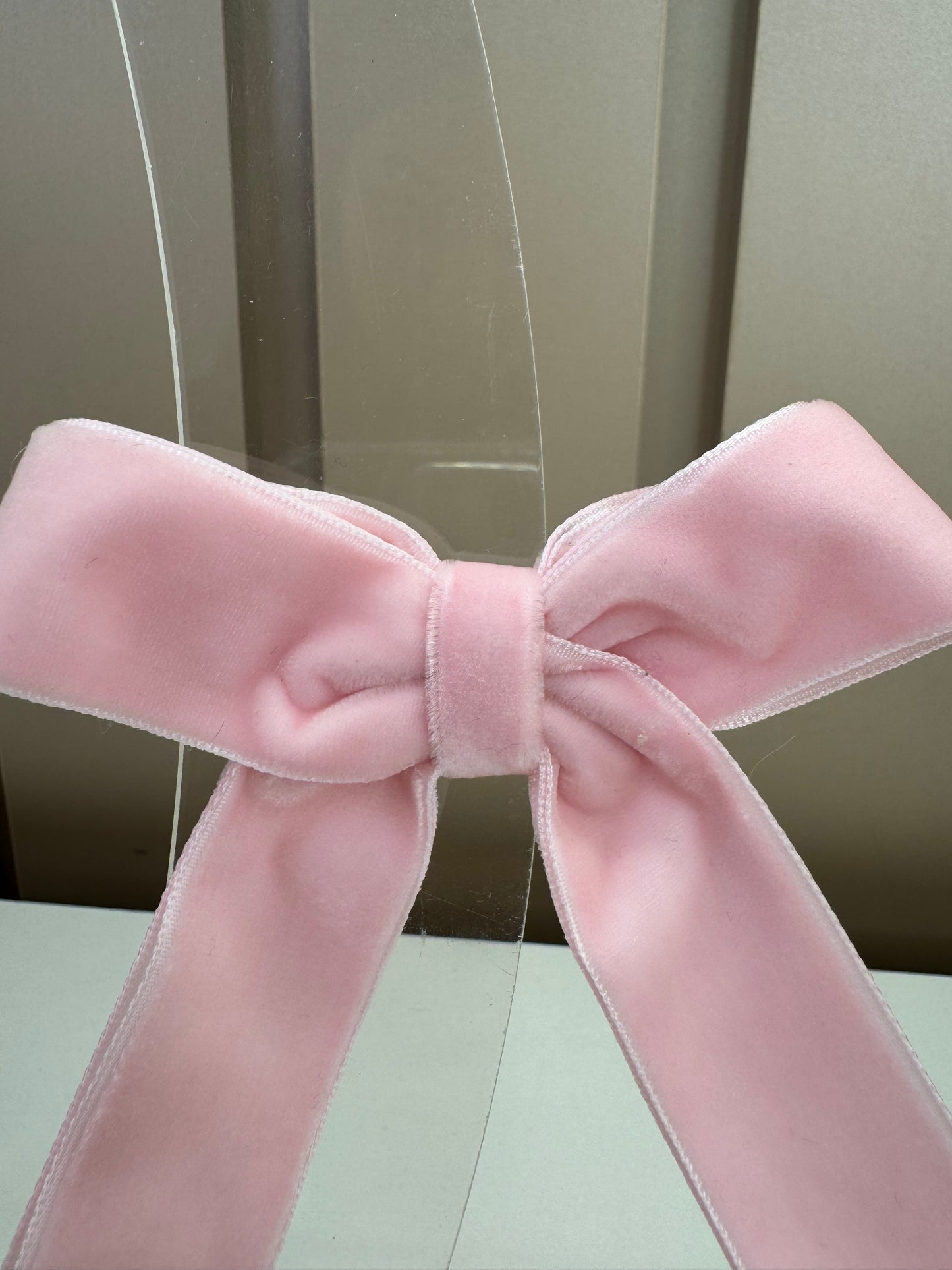 Laço Infantil Tradicional Veludo Rosa - Roana