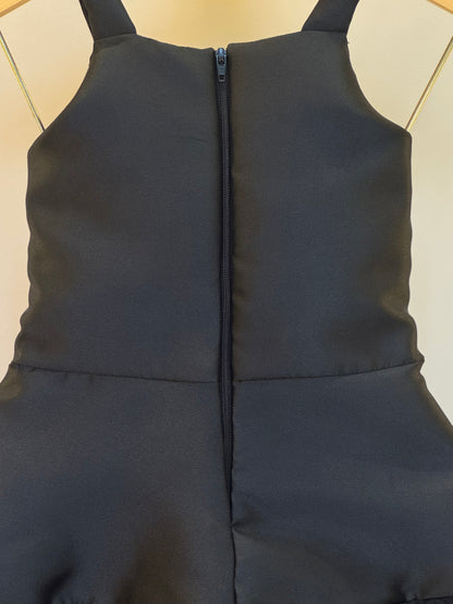 Vestido Infantil Zibeline com Tule e Strass - Petit Cherie