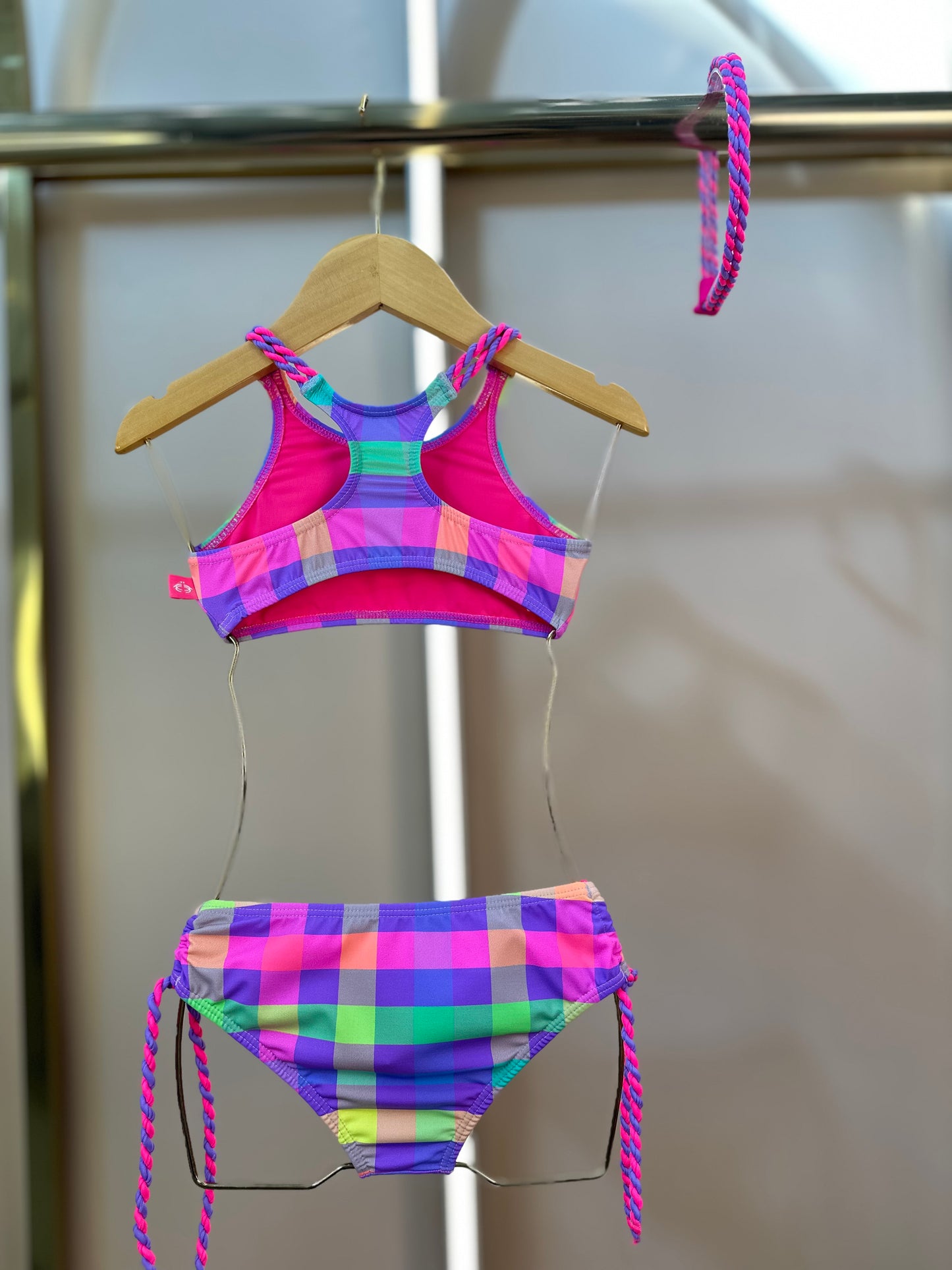 Biquíni Infantil Cropped Rose Sweet Color - Siri Kids