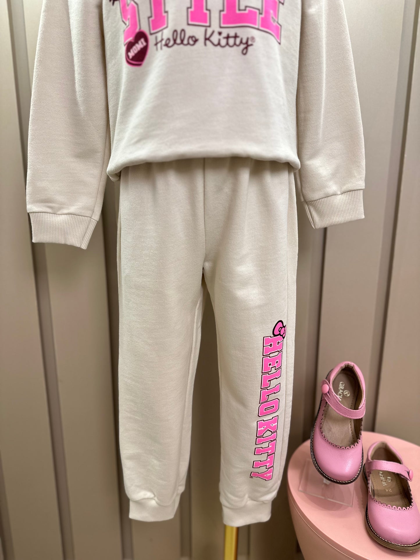 Conjunto Infantil Moletom Casaco Cute Style e Calça Hello Kitty - Momi