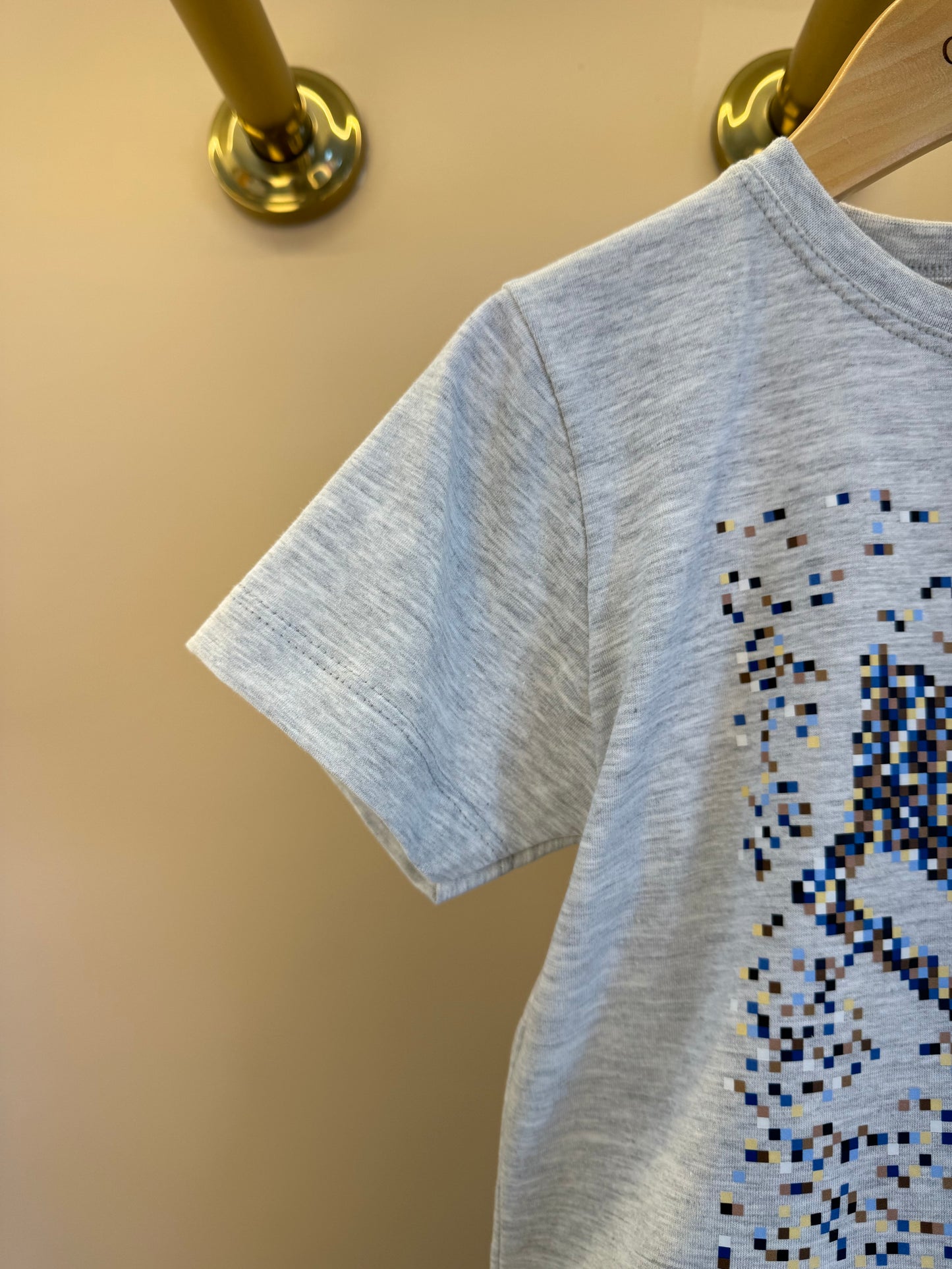 Conjunto Infantil Camiseta Cinza LJ e Bermuda Preta - Little Johnny
