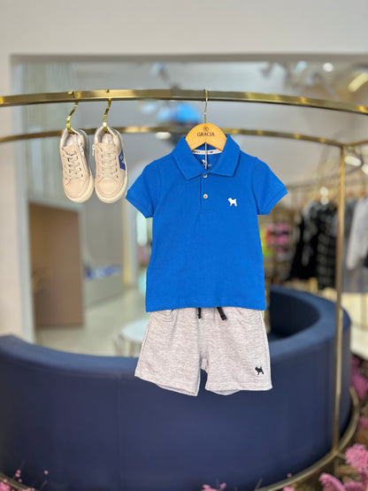 Camisa Polo Infantil Piquet Royal - Charpey