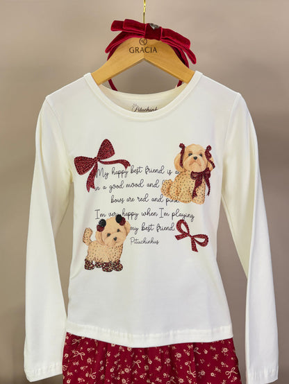 Blusa Infantil Best Friends Cristal - Pituchinhus