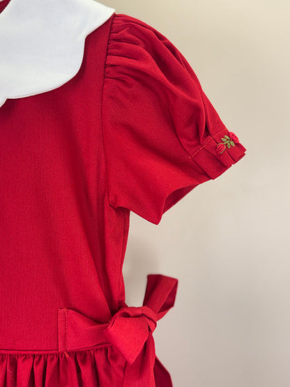 Vestido Infantil Clássico Algodão Princesa Leia Vermelho - Gracia