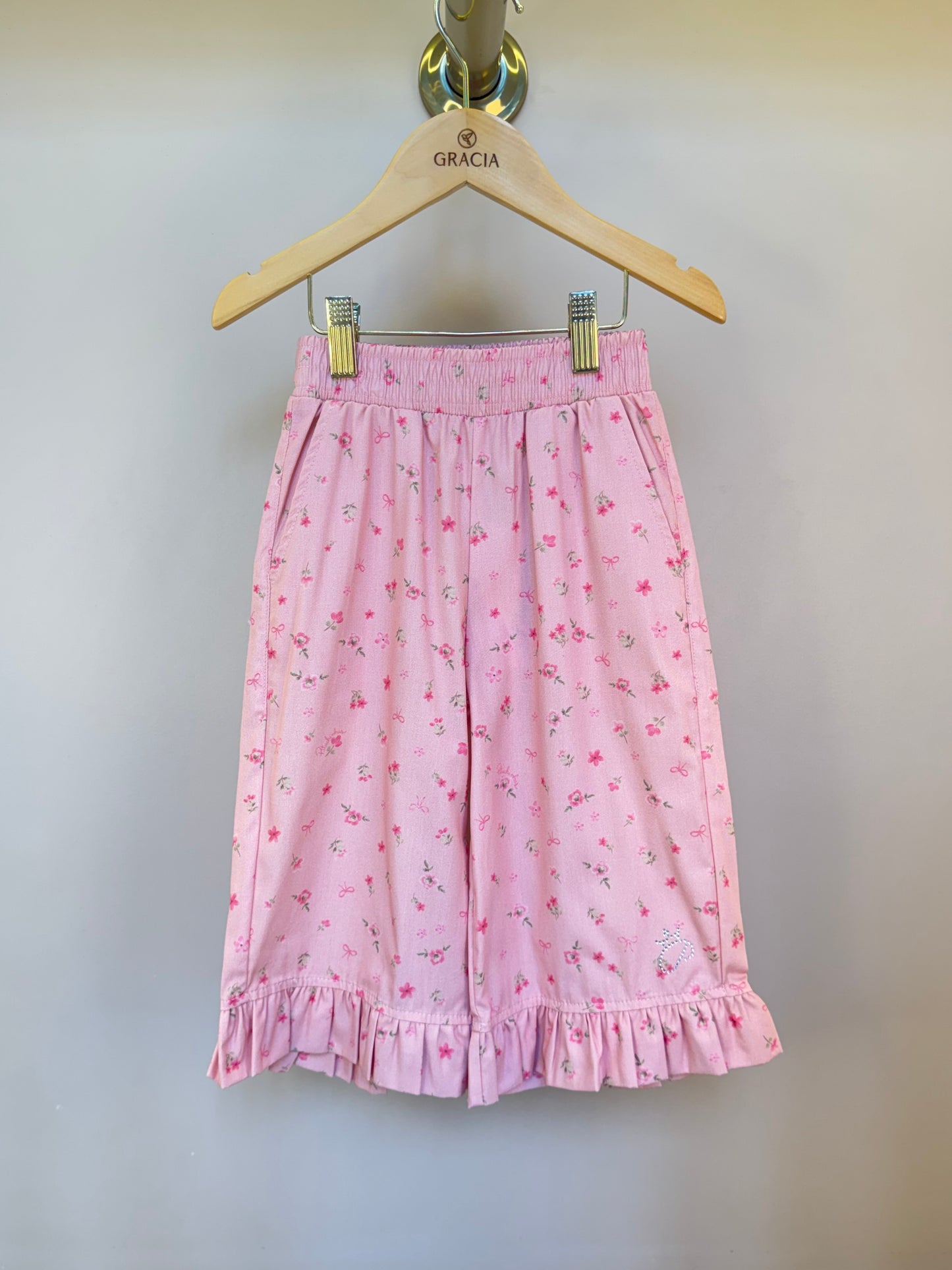 Calça Infantil Pantacourt Mini Flores - Pituchinhus