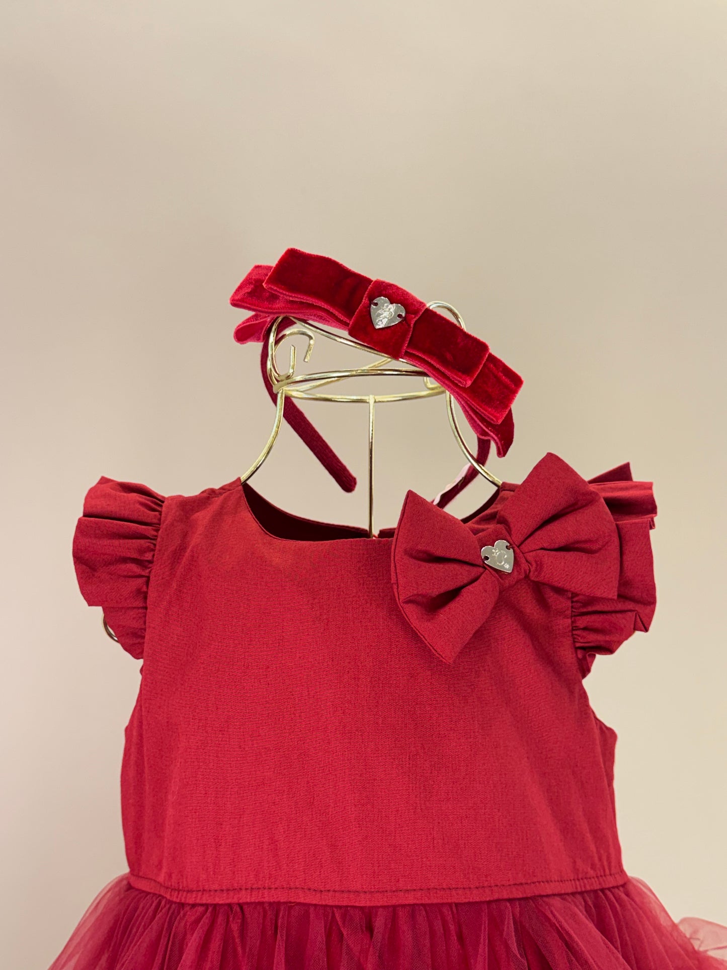 Vestido Infantil de Festa Saia Frufru Bala de Cereja - Pituchinhus