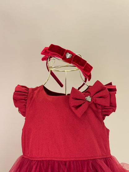 Vestido Infantil de Festa Saia Frufru Bala de Cereja - Pituchinhus