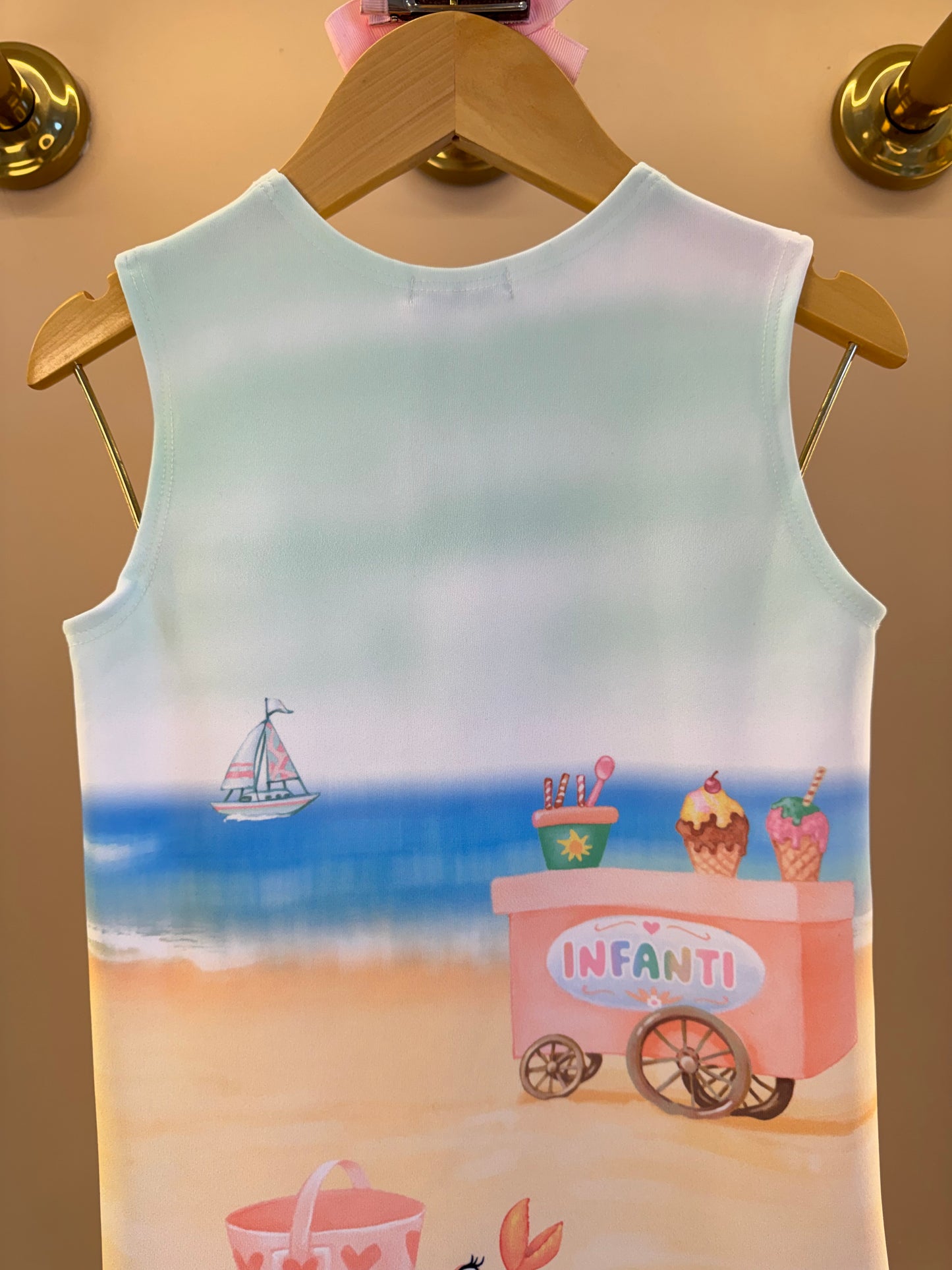 Vestido Infantil Ursinha Praia - Infanti