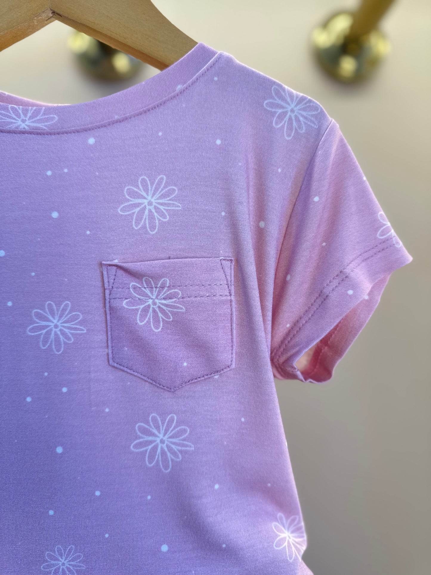 Pijama Infantil Comfy Blusa MC e Shorts Flower Rosa - Conforteca