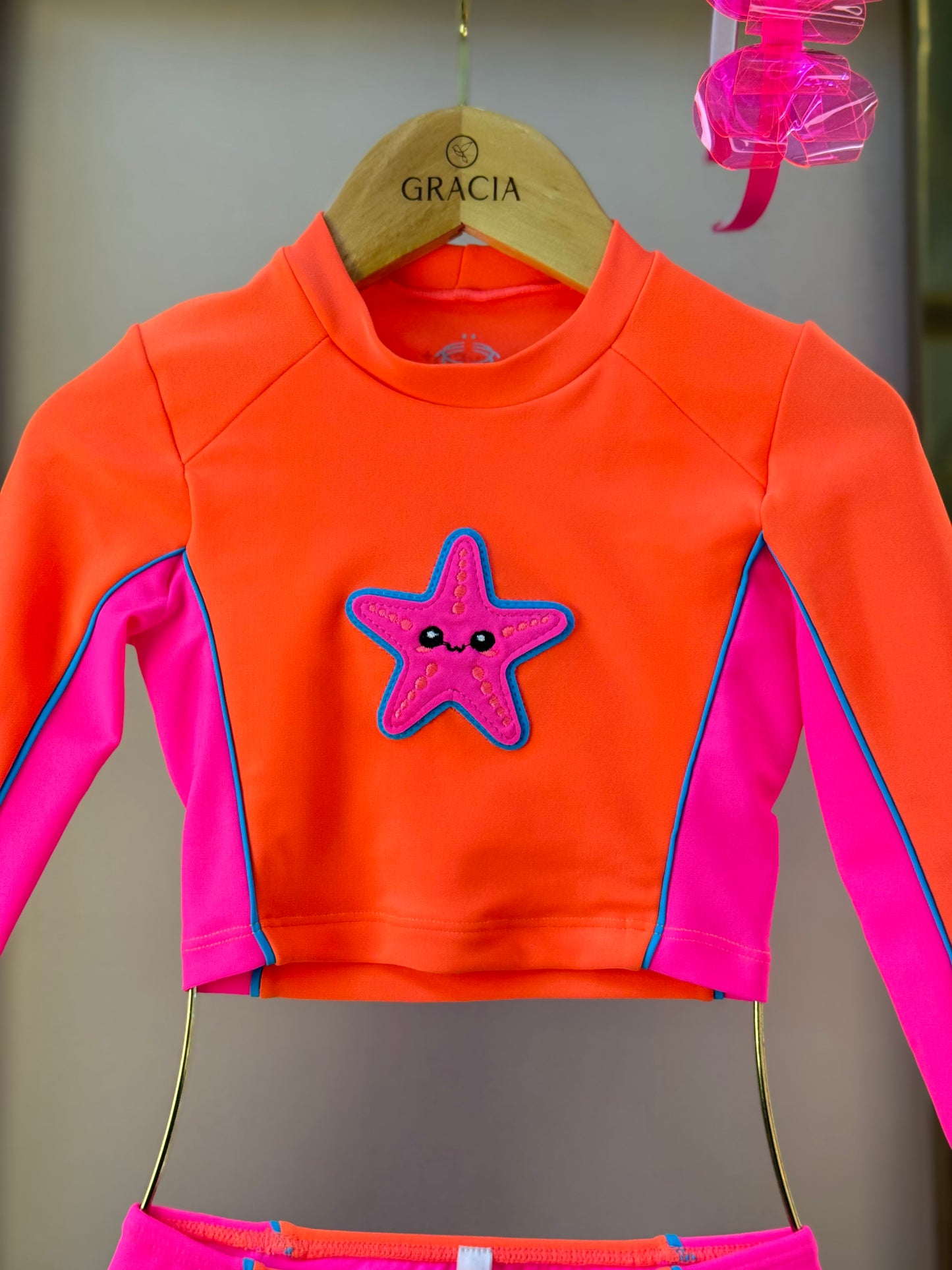 Biquíni Infantil Cropped ML Kamili Estrela do Mar - Siri kids
