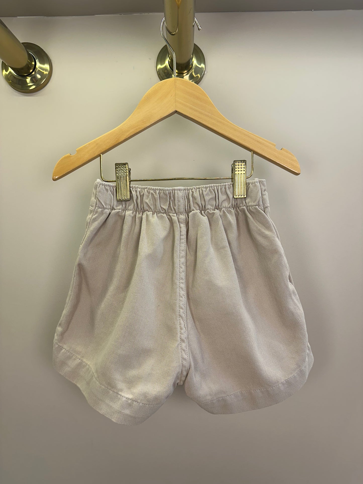 Shorts-Saia Infantil Sarja com Botões - Momi