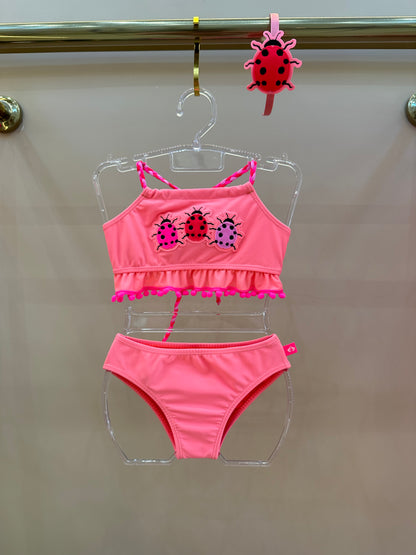 Biquíni Infantil Cropped Malu Est Joaninha - Siri Kids