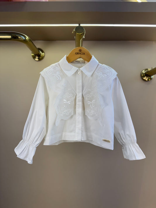 Camisa Infantil Conceito Borboleta Off White - Animê