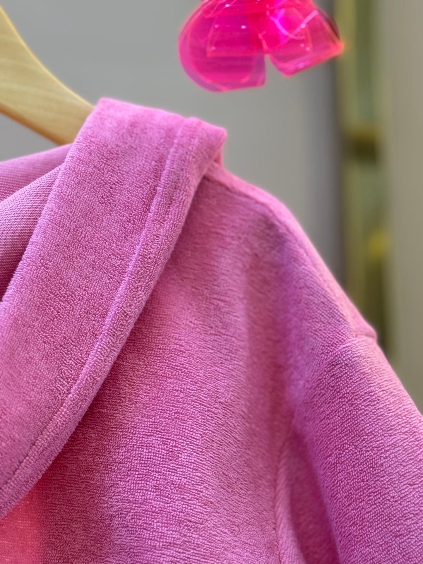 Roupão Infantil Amarração Rosa Claro - Siri Kids