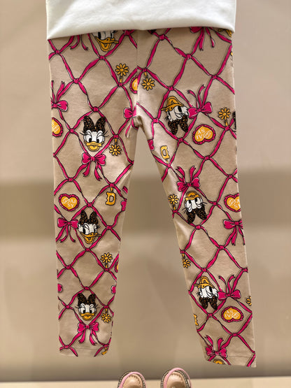 Conjunto Infantil Blusa MC e Legging Estampado Disney - Momi