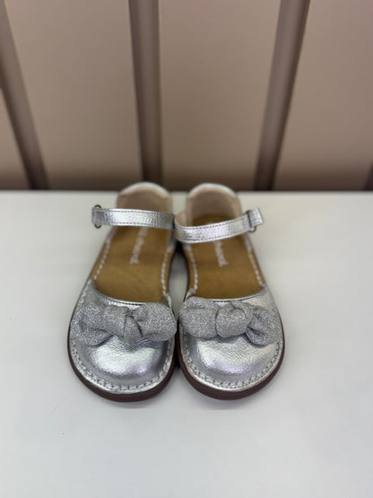 Sandália Infantil Ciranda Laço Argent Prata - Petit Cheval