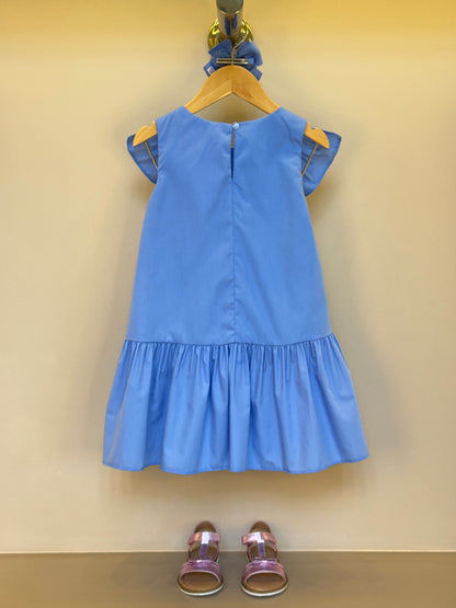 Vestido Infantil Tricoline Bordado - Mon Sucre