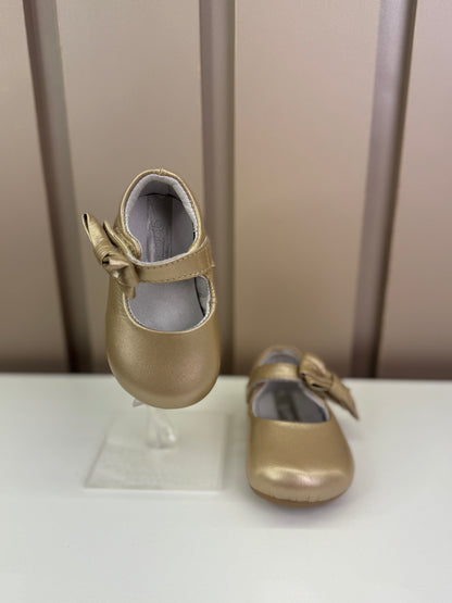 Sapatilha Bebê Stylish Glitter Champagne - Gambo