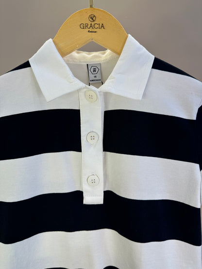 Conjunto Teen Blusa Gola Polo e Saia Balonê  - Two In
