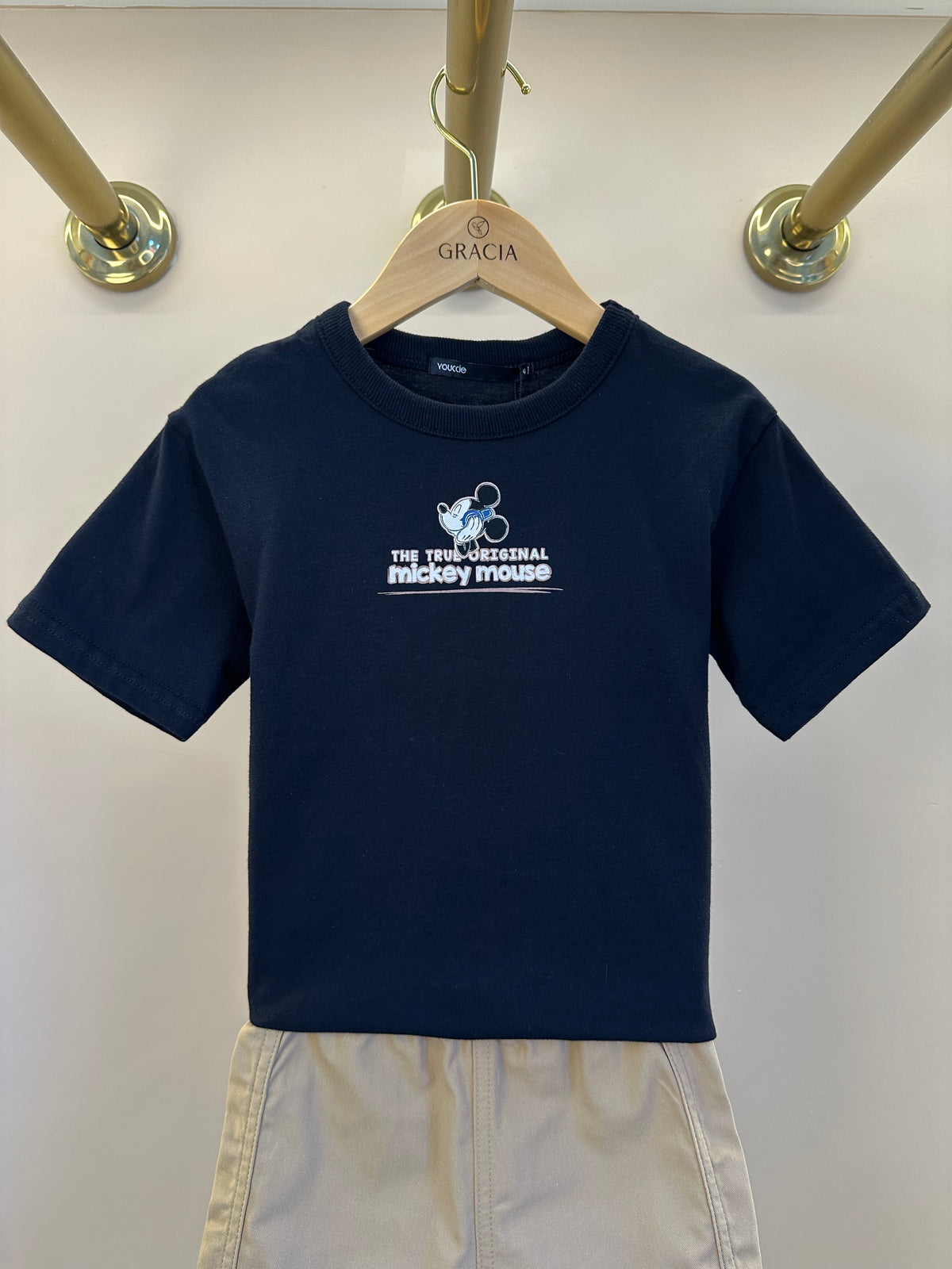 Conjunto Infantil T - Shirt Disney Mickey Mouse e Bermuda - Youccie
