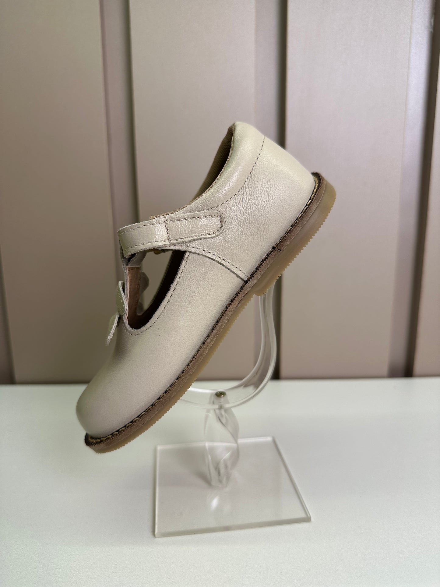 Sapato Infantil Couro Daminha Ingrid Off White  - Gracia