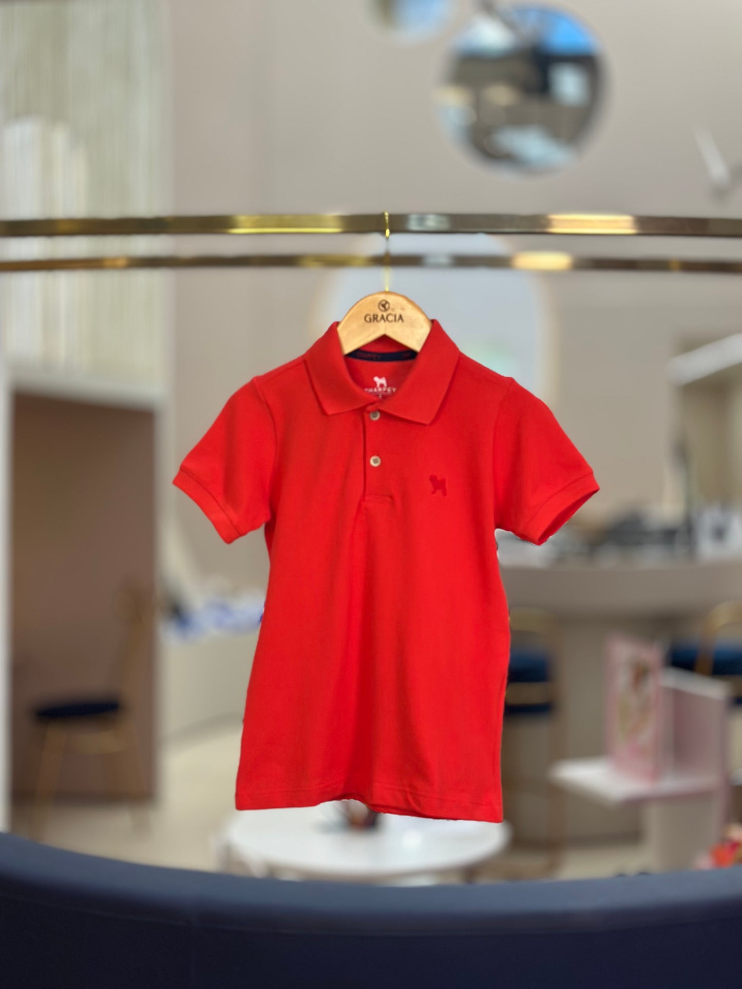 Polo Infantil Piquet Vermelho - Charpey