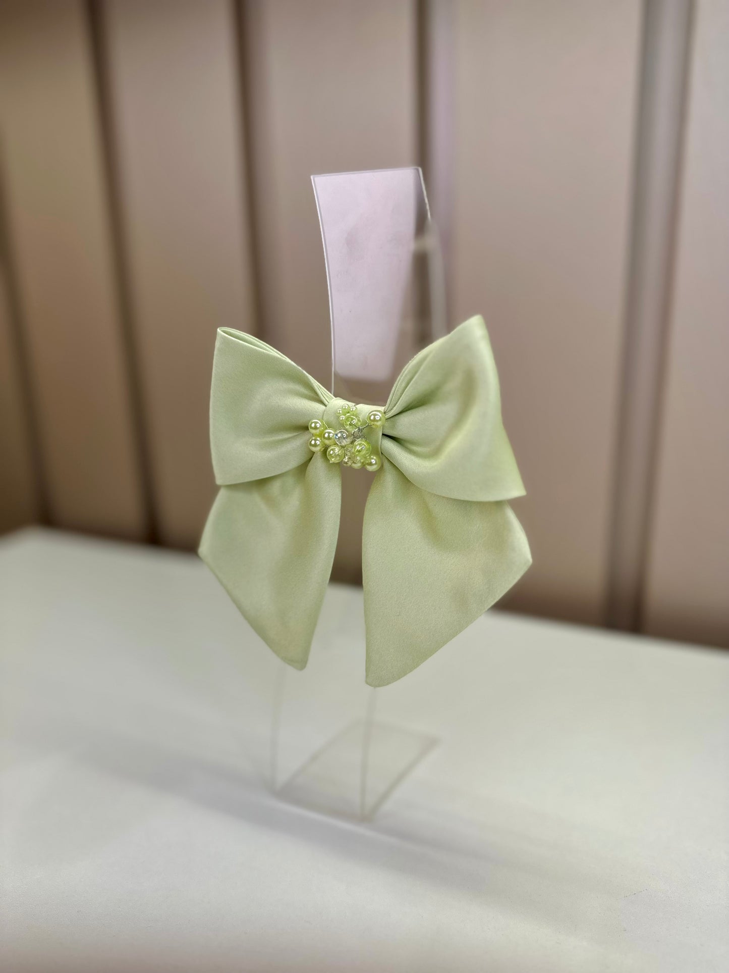 Laço Infantil Bouquet Flores Verde - Mio bebê