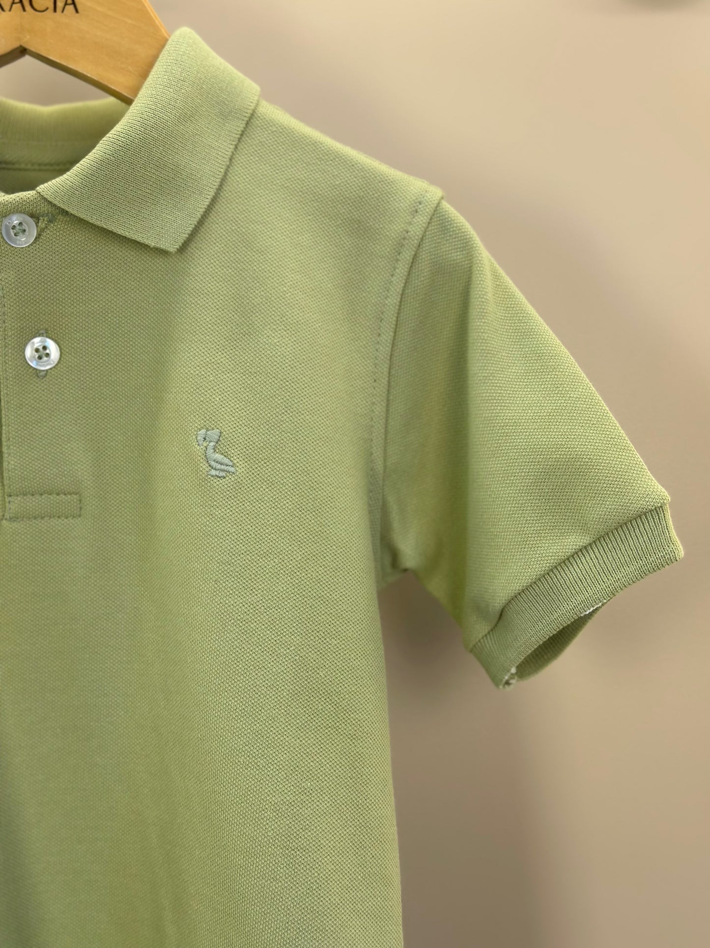 Polo Infantil Piquet Verde - Dudes