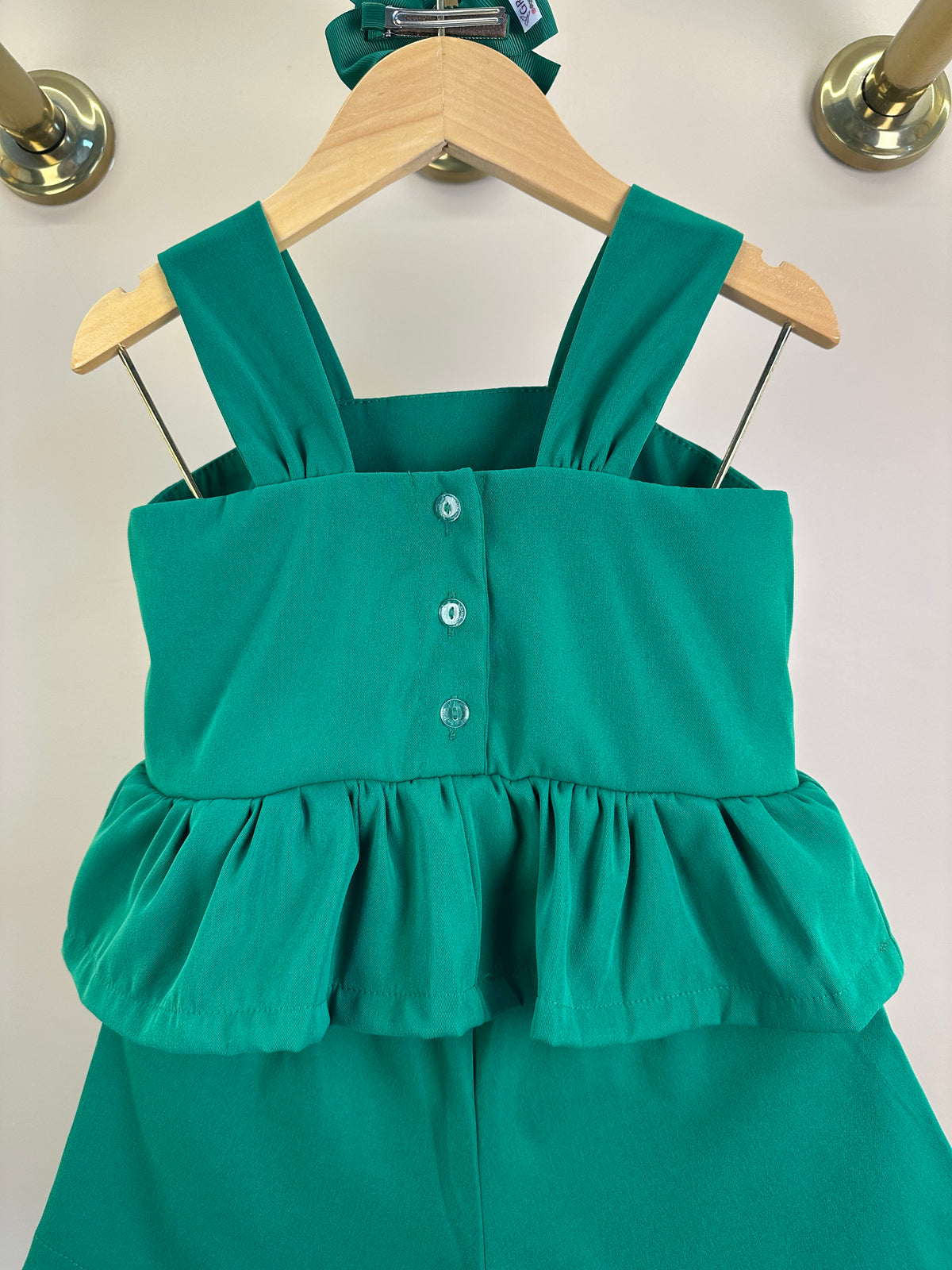 Conjunto Infantil  Blusa com Laço em Sarja e Short Sarja - Mon Sucre
