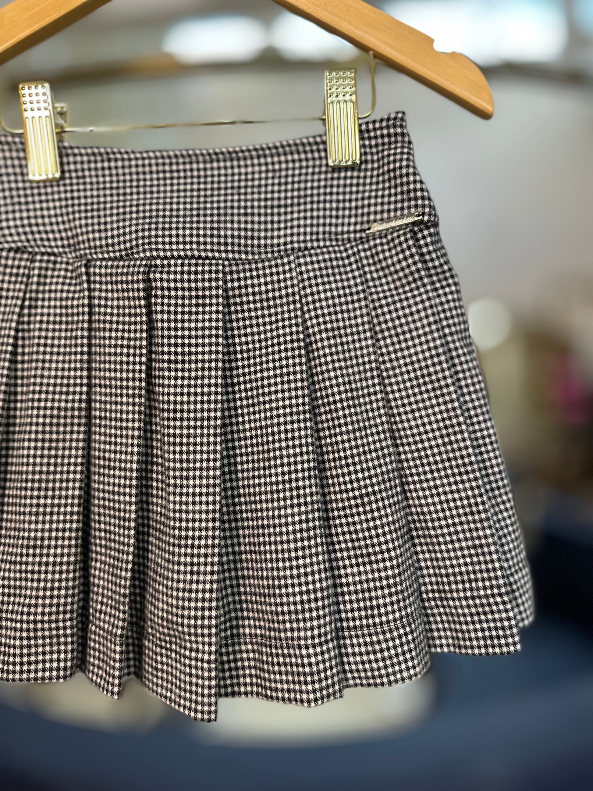 Saia Xadrez Saia Preguinha Saia Pregas Saia Curta Xadrez Saia