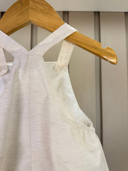 Jardineira Bebê Revelação Ovelha - Roana