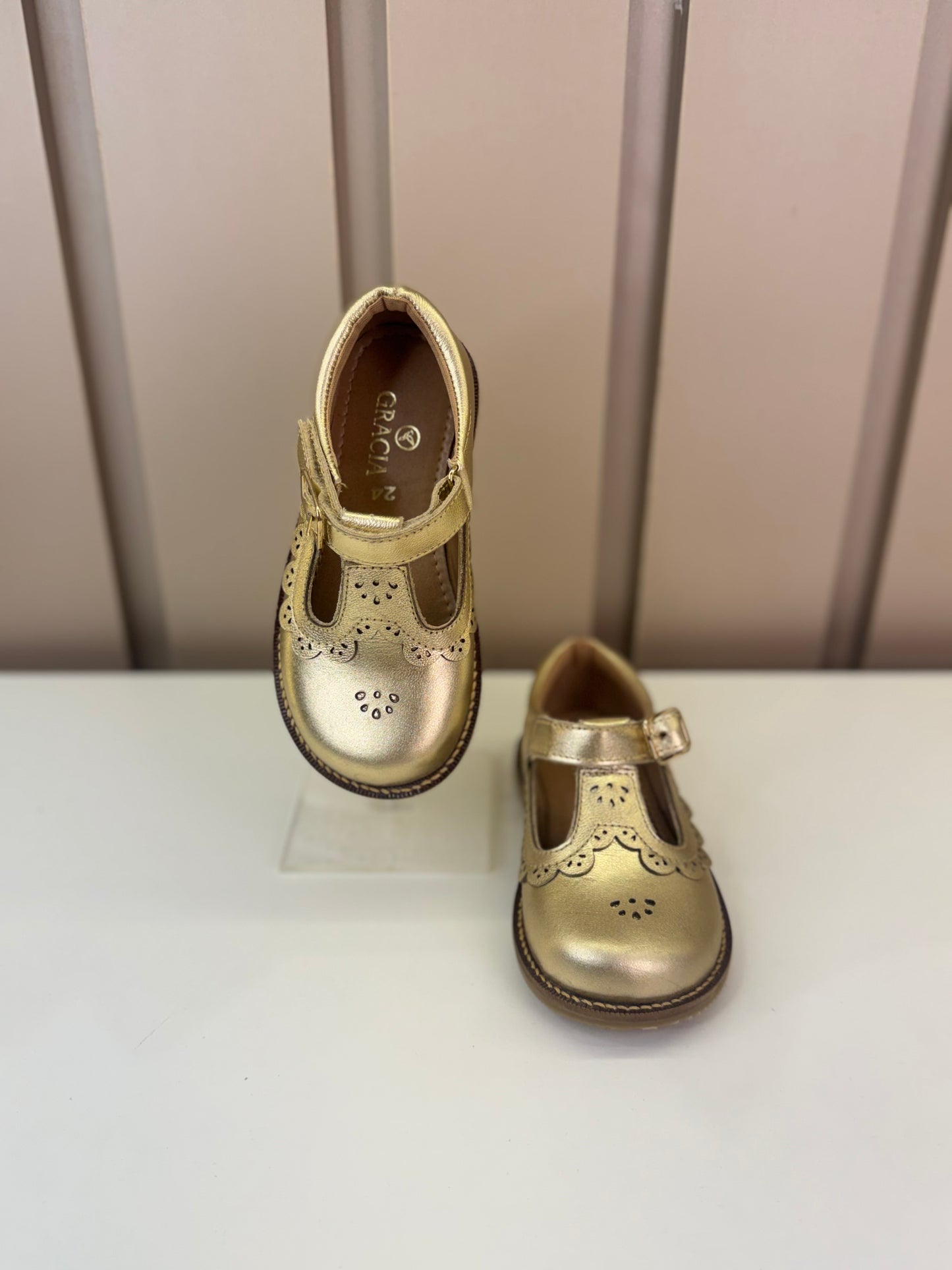 Sapato Infantil Serena Dourado - Gracia