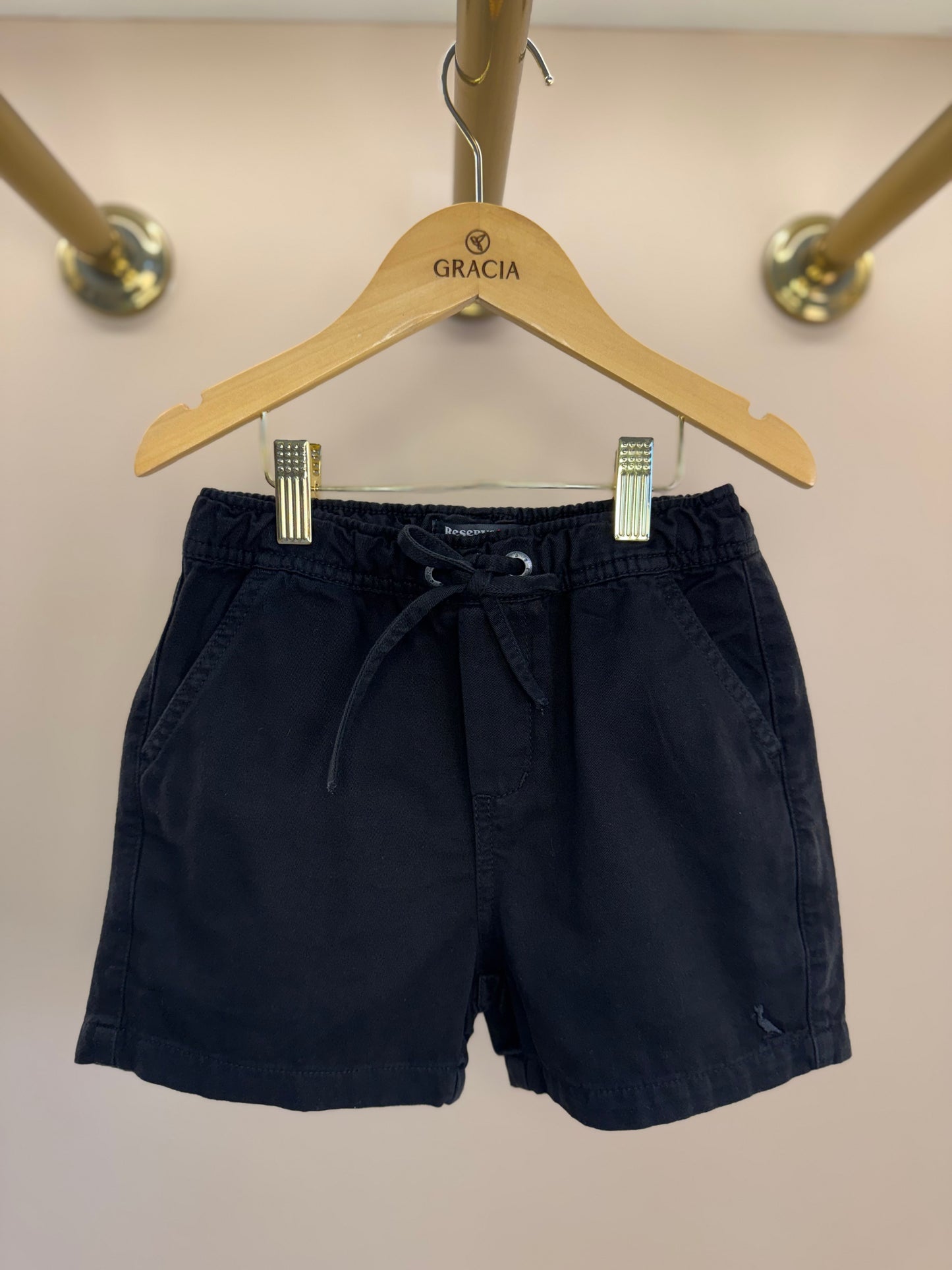 Short Infantil Mini Elástico Light Preto  - Reserva Mini
