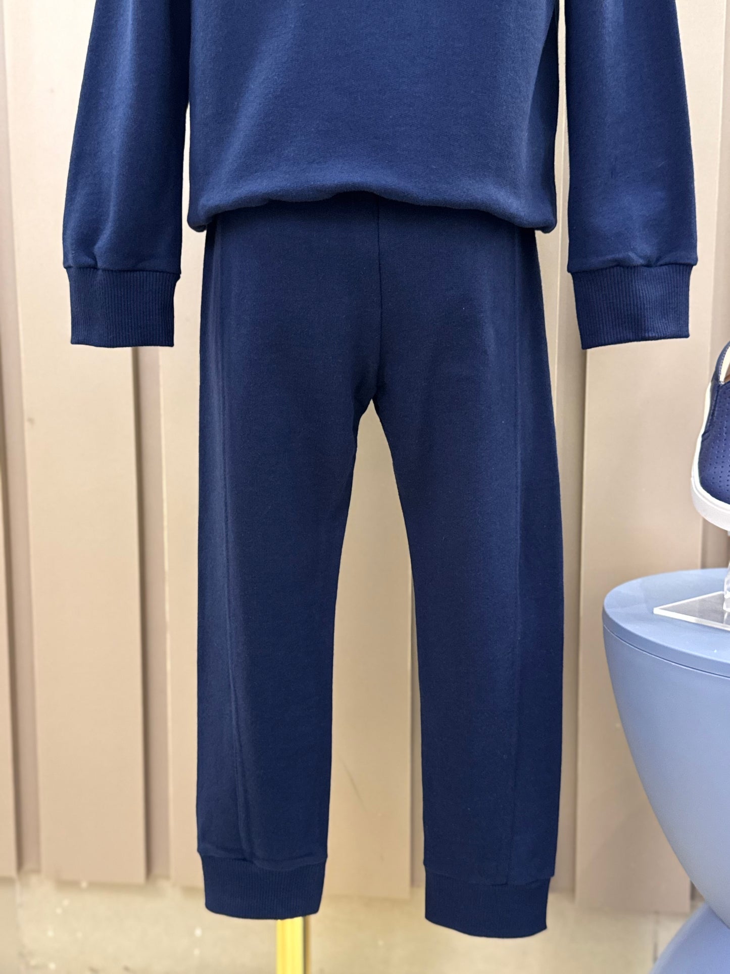 Conjunto Infantil Moletom Clássico YCC Casaco e Calça Marinho - Youccie