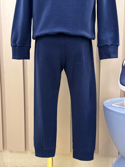 Conjunto Infantil Moletom Clássico YCC Casaco e Calça Marinho - Youccie