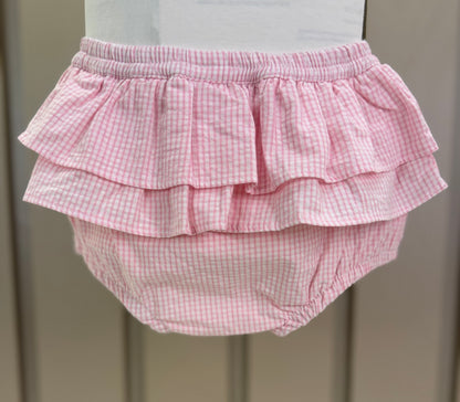 Conjunto Bebê Body Com Estampa Ursinho E Calcinha Fofa Tricoline Rosa - Um Mais Um