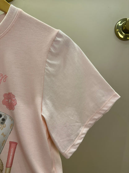 Pijama Teen Blusa e Short Rosa Claro - Vic Vick