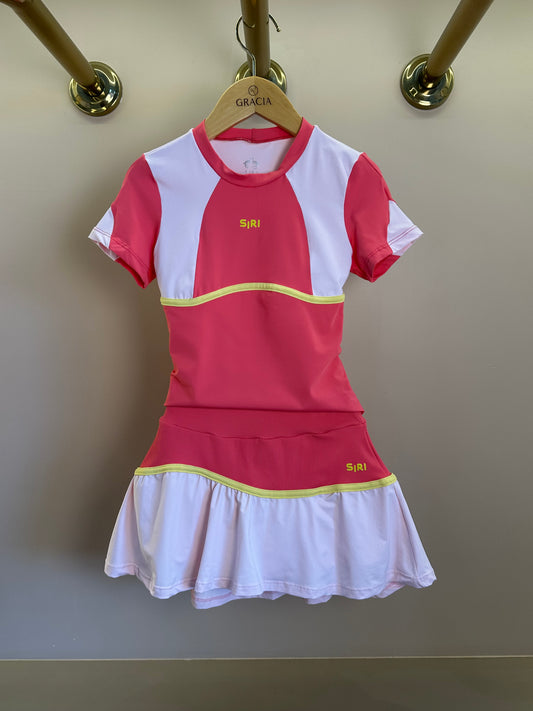 Conjunto Infantil Regata Júlia Chloe e Saia Flávia Beach Tennis - Siri Sport