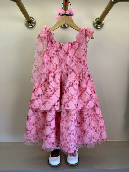 Vestido Infantil Festa Tule Minnie - Animê